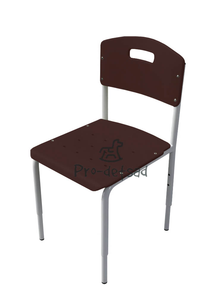 стул детский на металлокаркасе бордовый