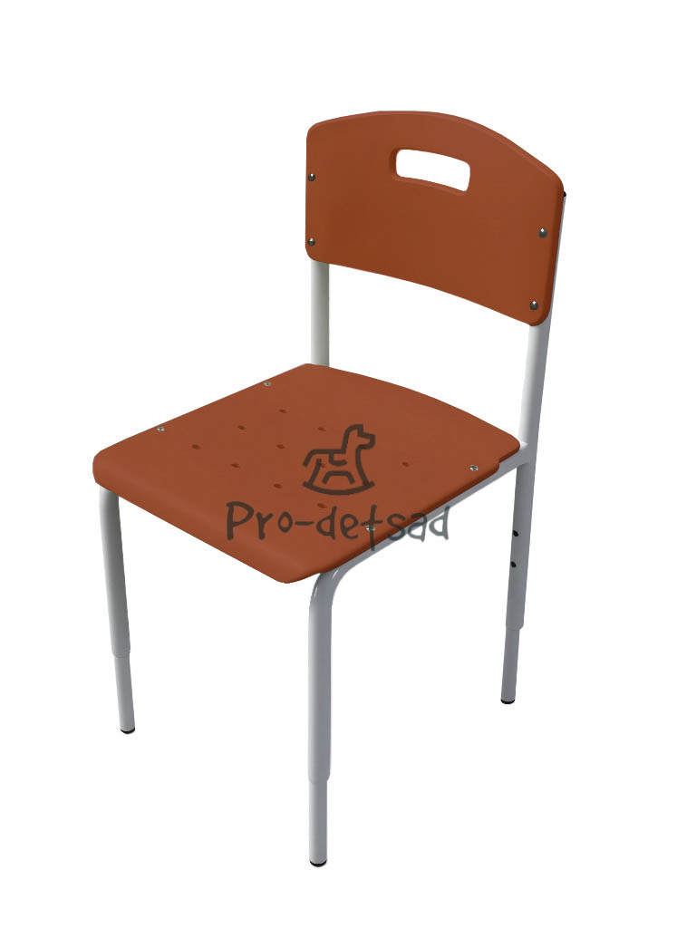 стул детский на металлокаркасе красный