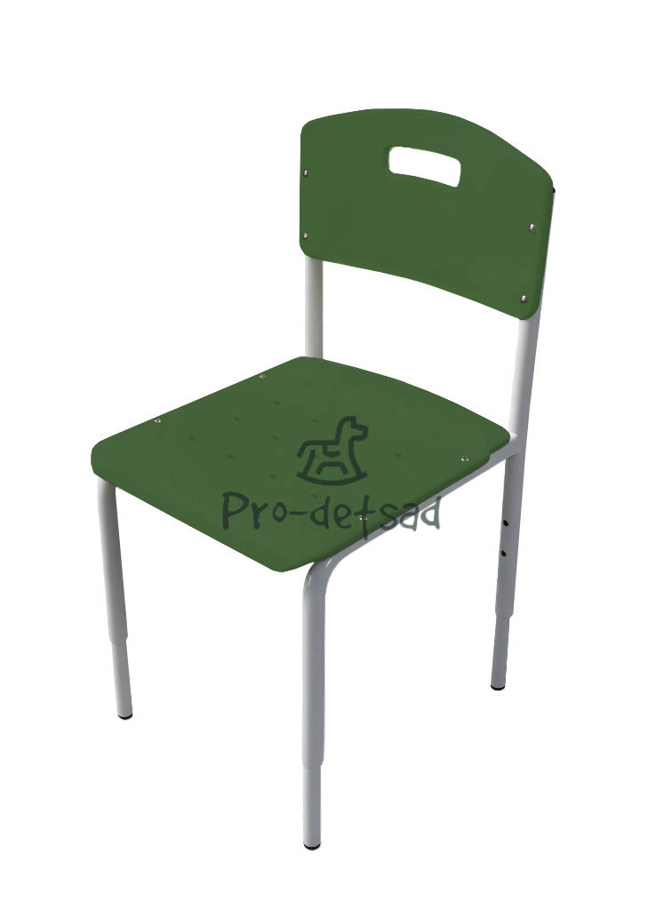 стул детский на металлокаркасе зеленый